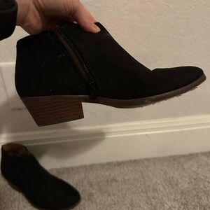 Soda Black Ankle Booties